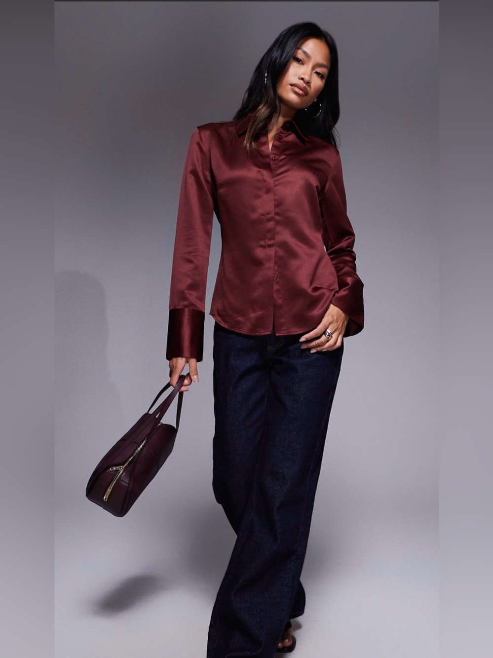 ASOS Design Satin Blouse